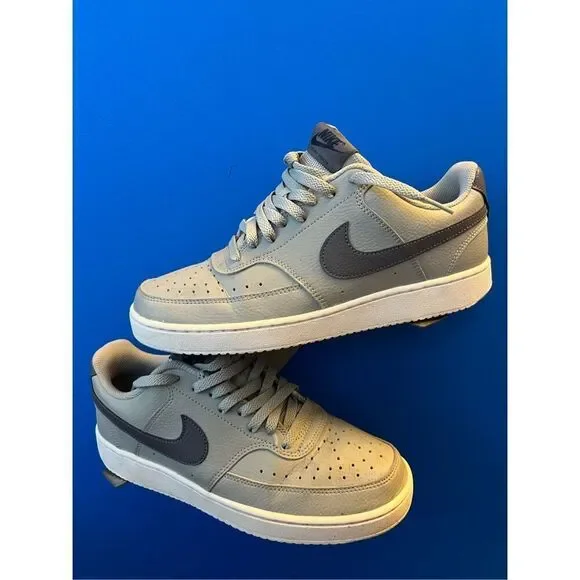 Nike Court Vision Low Gray Nature FQ7669-001 Low Top Sneakers Men's Size US 9 - Picture 3 of 7